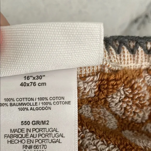 Anthropologie Leopard Print Hand Towels - Picture 3 of 6